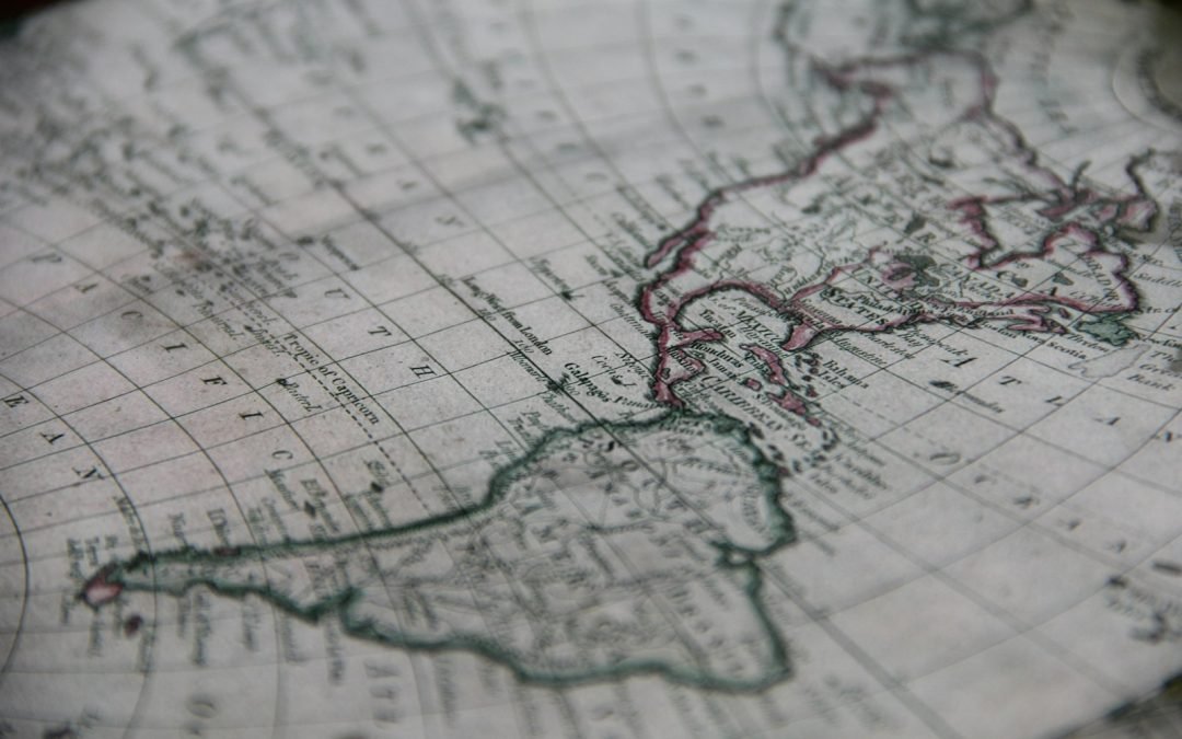 close-up photography of world map